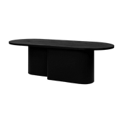 Table basse en placage de chêne noir Looi - noo.ma - The Cool Republic