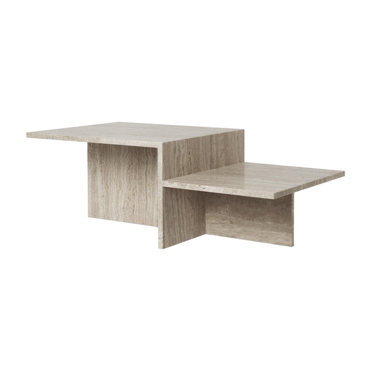 Table basse en travertin 100 x 35 x 55 cm Distinct - Ferm Living - The Cool Republic
