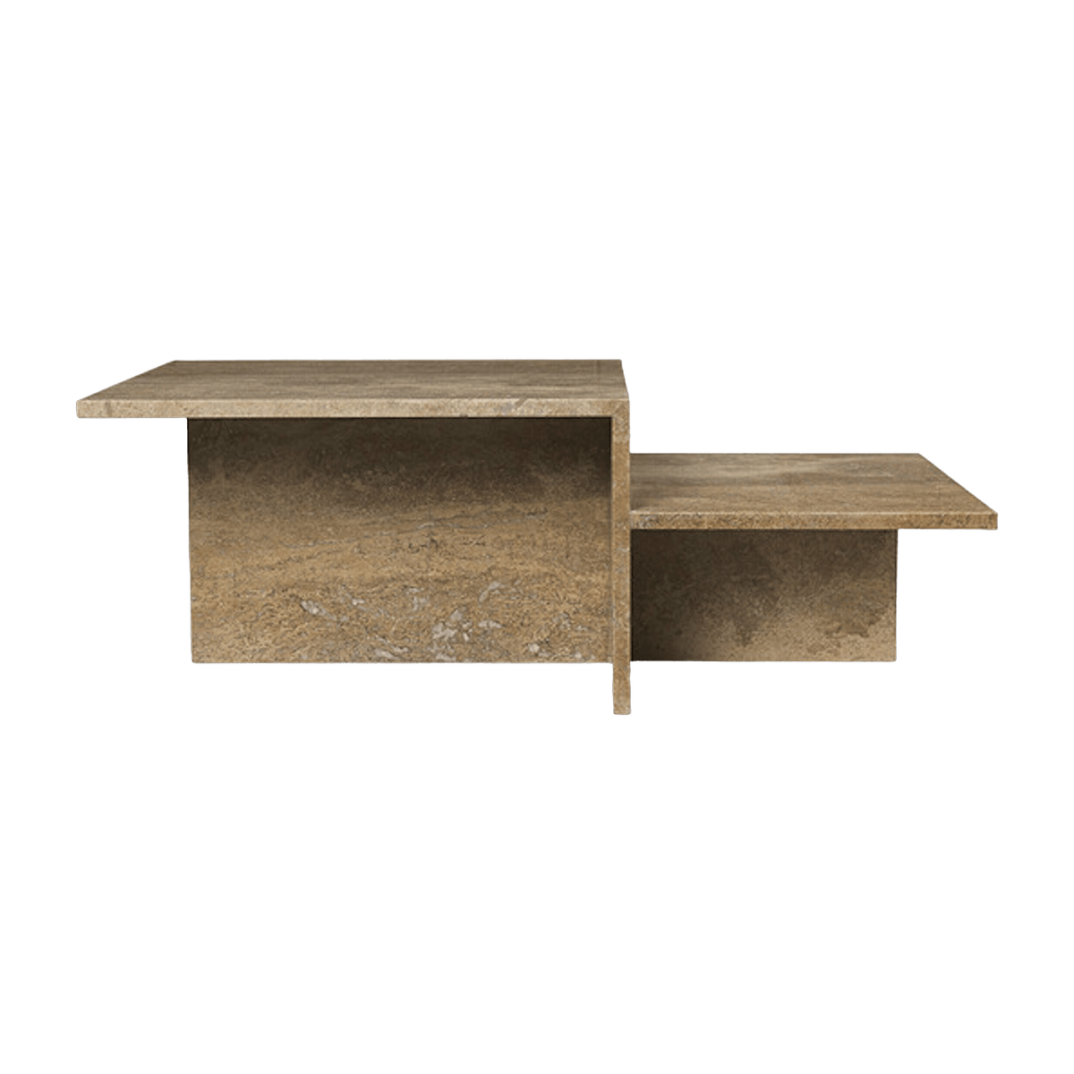 Table basse en travertin beige 55 x 108 cm Distinct - Ferm Living - The Cool Republic