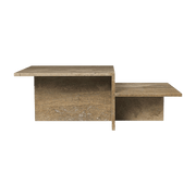 Table basse en travertin beige 55 x 108 cm Distinct - Ferm Living - The Cool Republic