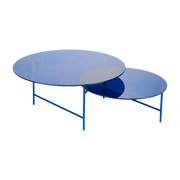 Table basse en verre Bleu Zorro - La Chance - The Cool Republic