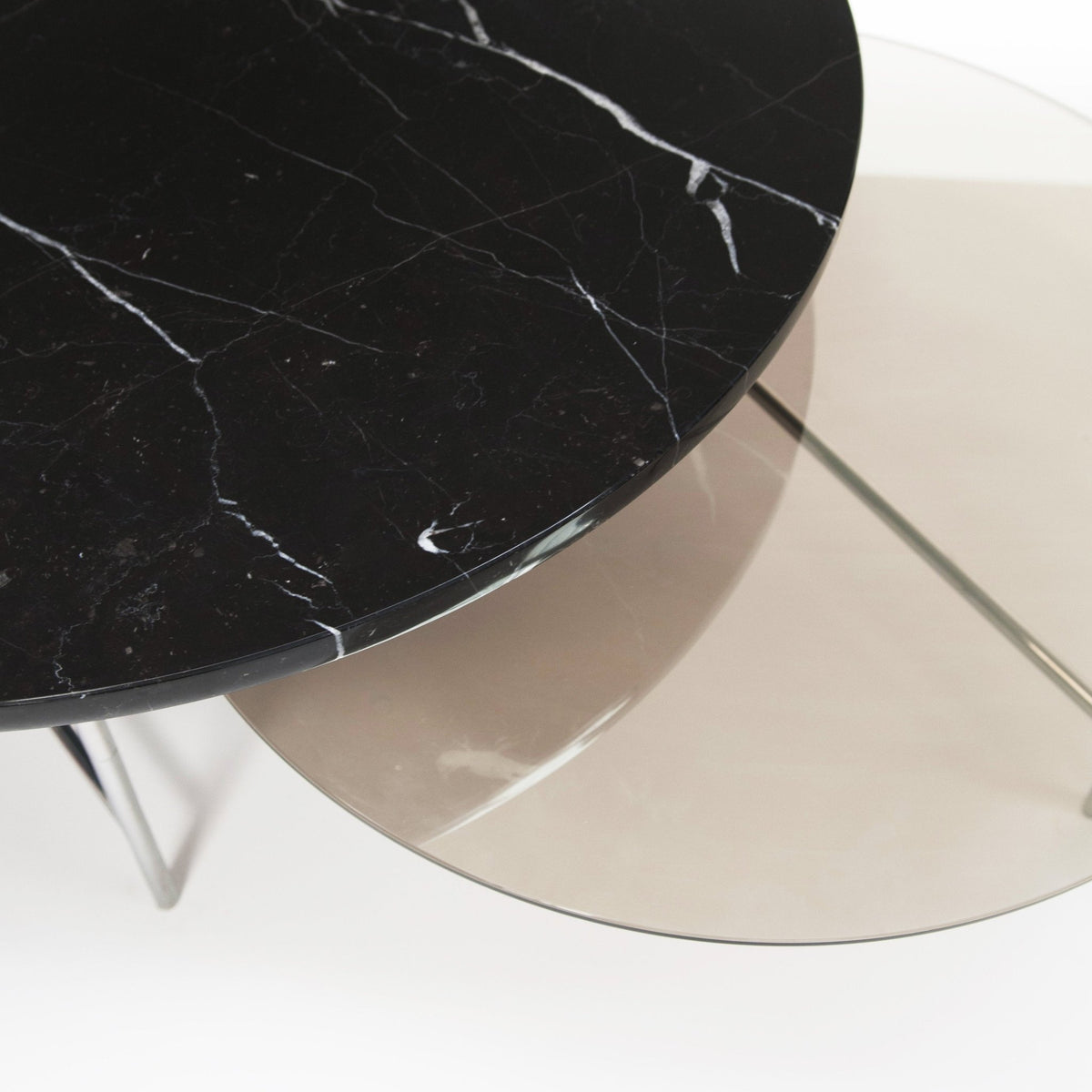 Table basse en verre et marbre Zorro - La Chance - The Cool Republic