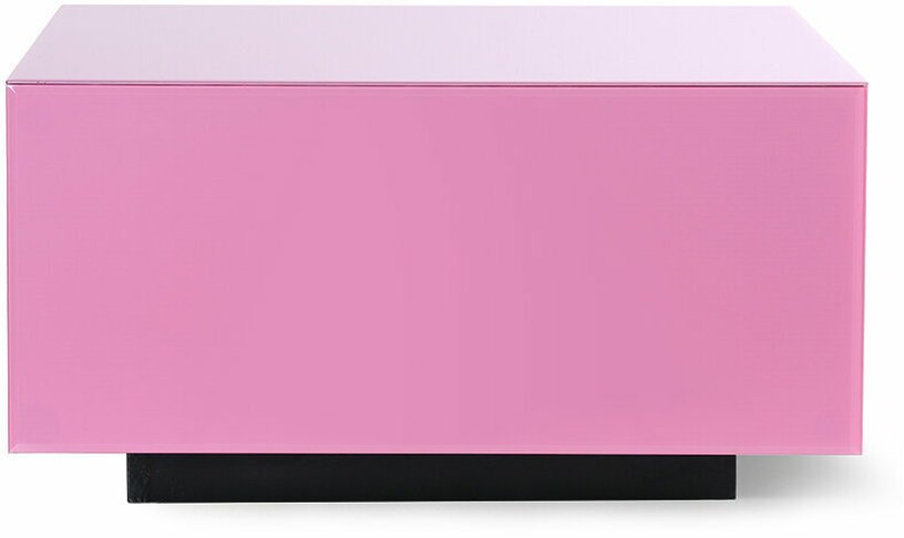 Table basse en verre rose Block L - HKliving - The Cool Republic