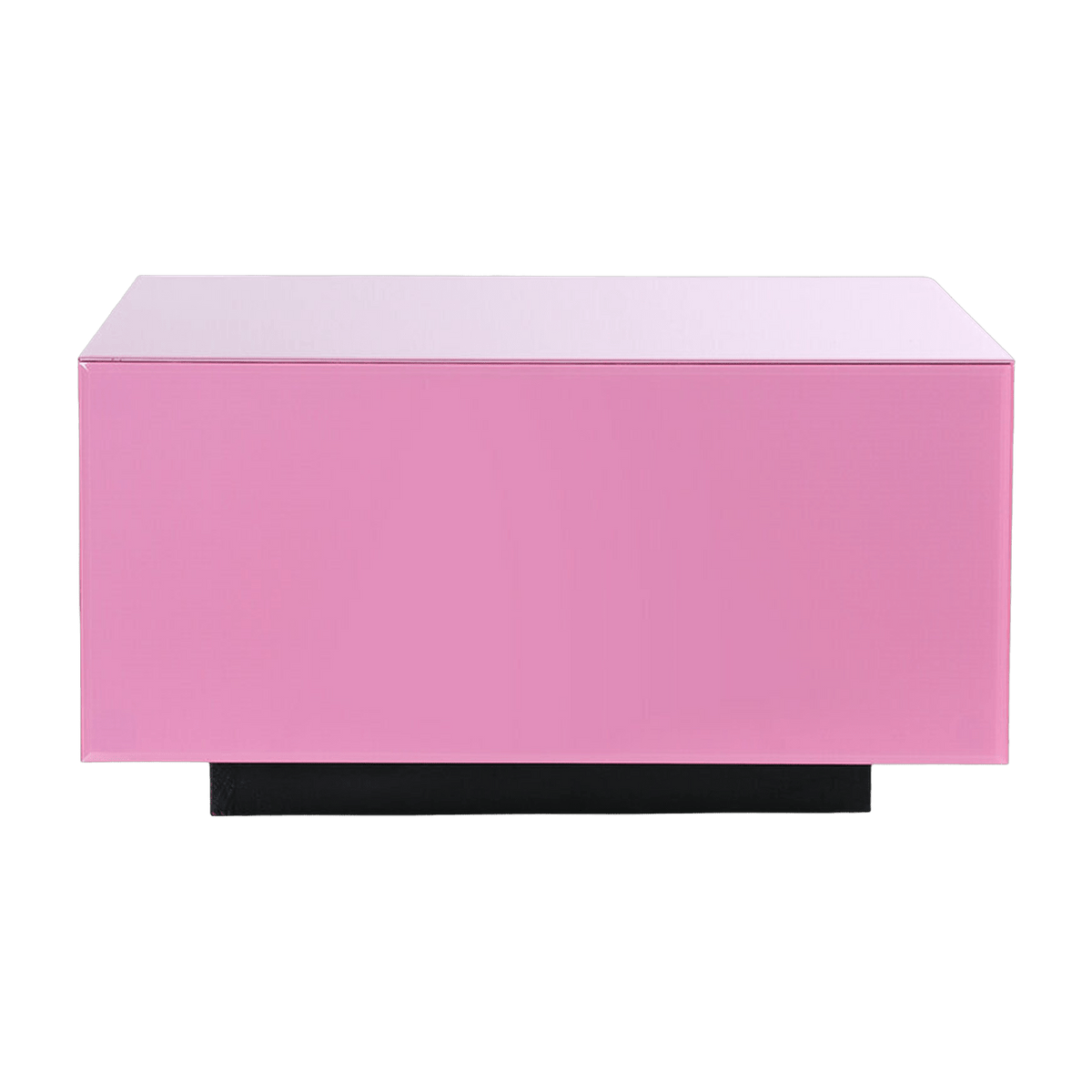 Table basse en verre rose Block L - HKliving - The Cool Republic