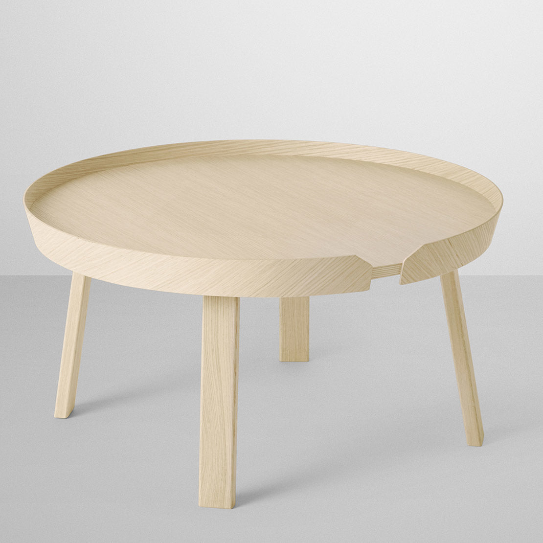 Table basse frêne 72 cm Around - Muuto - The Cool Republic
