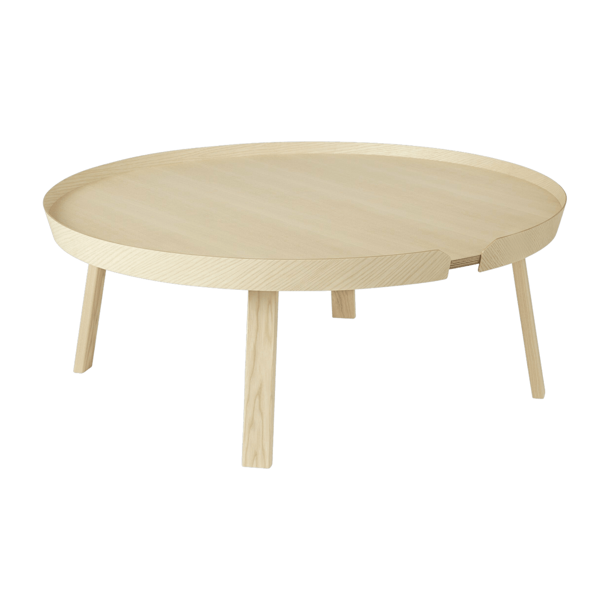 Table basse frêne 95 cm Around - Muuto - The Cool Republic