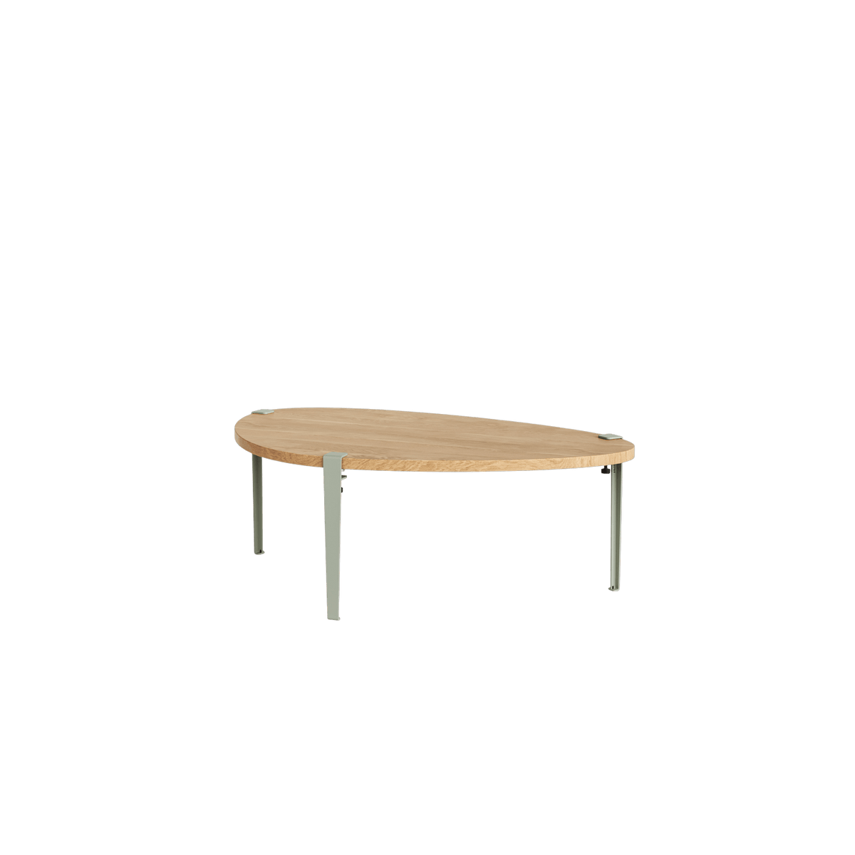 Table basse Galet pieds gris eucalyptus 43 cm - TIPTOE - The Cool Republic