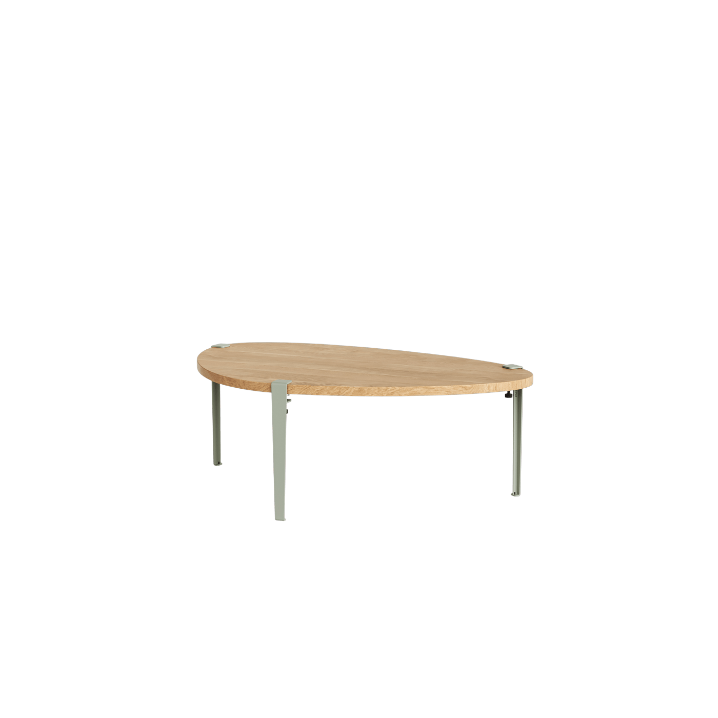 Table basse Galet pieds gris eucalyptus 43 cm - TIPTOE - The Cool Republic
