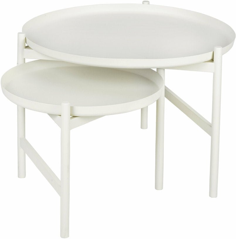 Table basse gigogne en fer blanche Turner Table - Broste Copenhagen - The Cool Republic