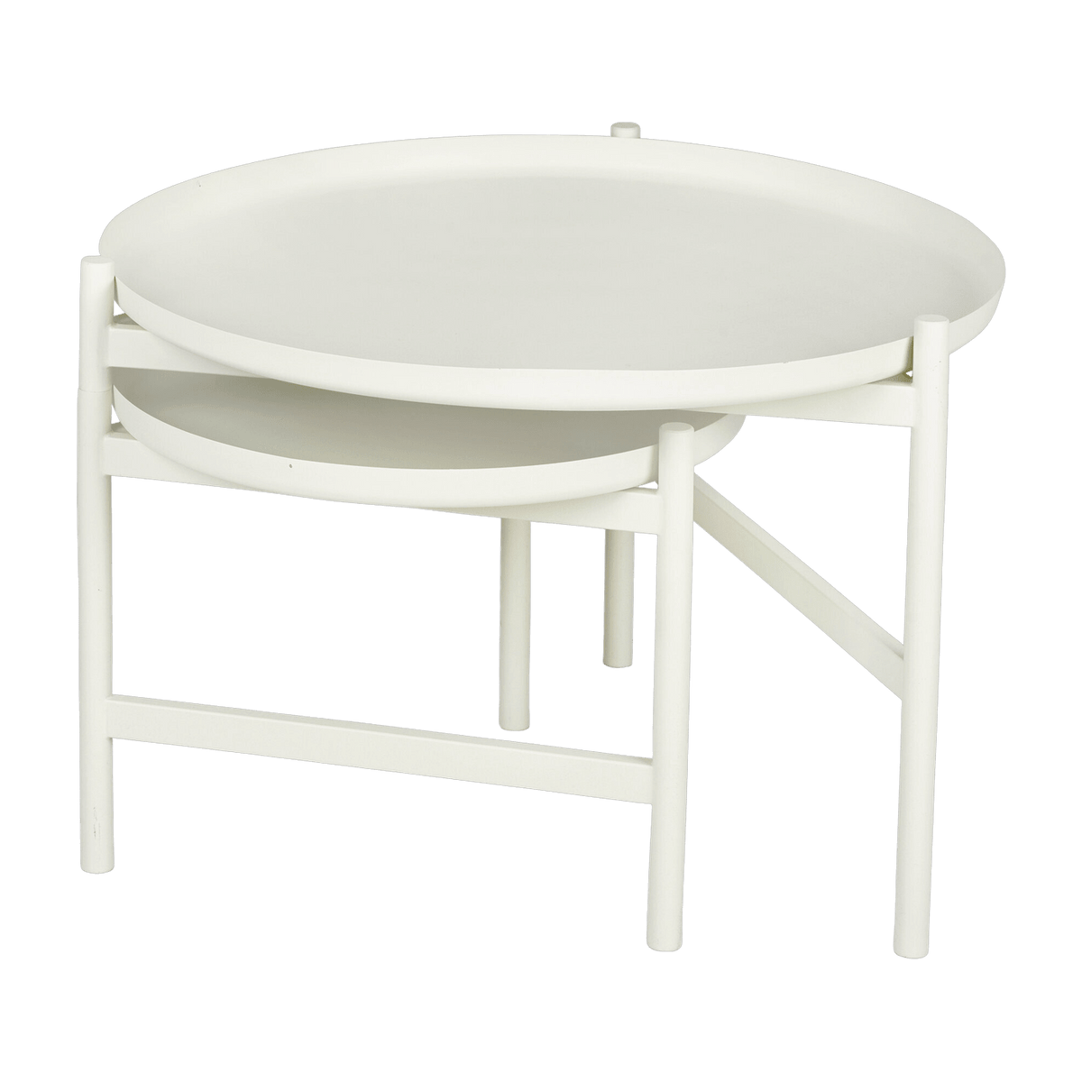 Table basse gigogne en fer blanche Turner Table - Broste Copenhagen - The Cool Republic
