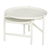 Table basse gigogne en fer blanche Turner Table - Broste Copenhagen - The Cool Republic