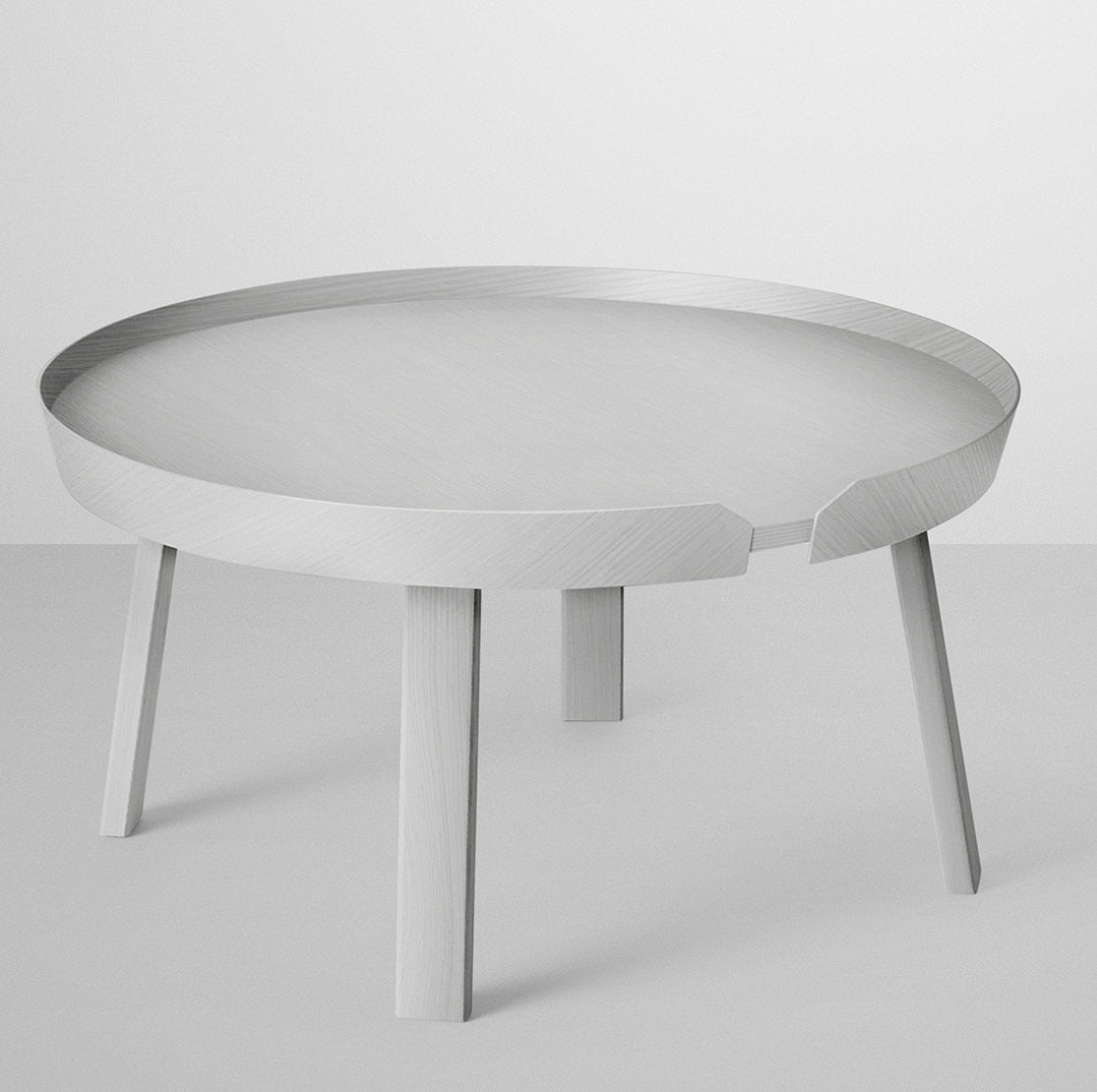 Table basse gris clair 72 cm Around - Muuto - The Cool Republic