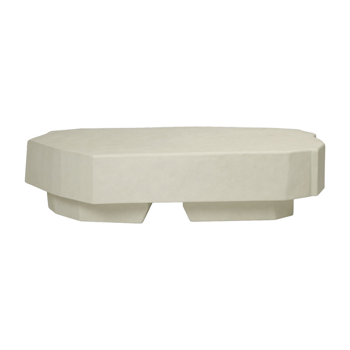 Table basse ivoire en béton et fibre de verre Staffa - Ferm Living - The Cool Republic