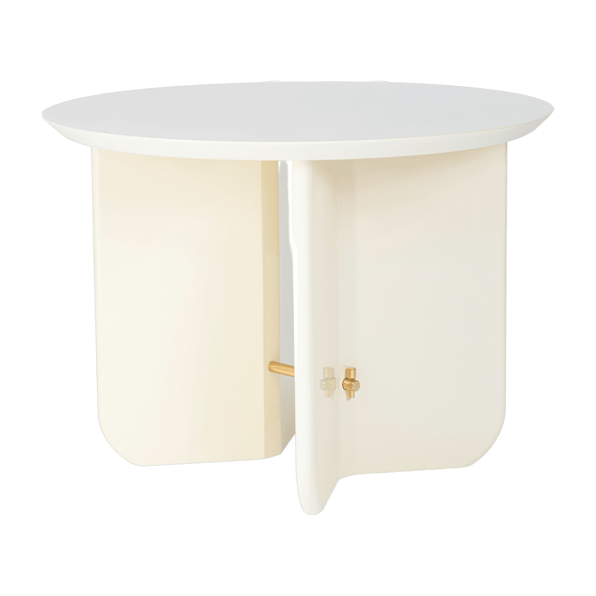 Table basse laquée ivoire Small Be Good - Red Edition - The Cool Republic