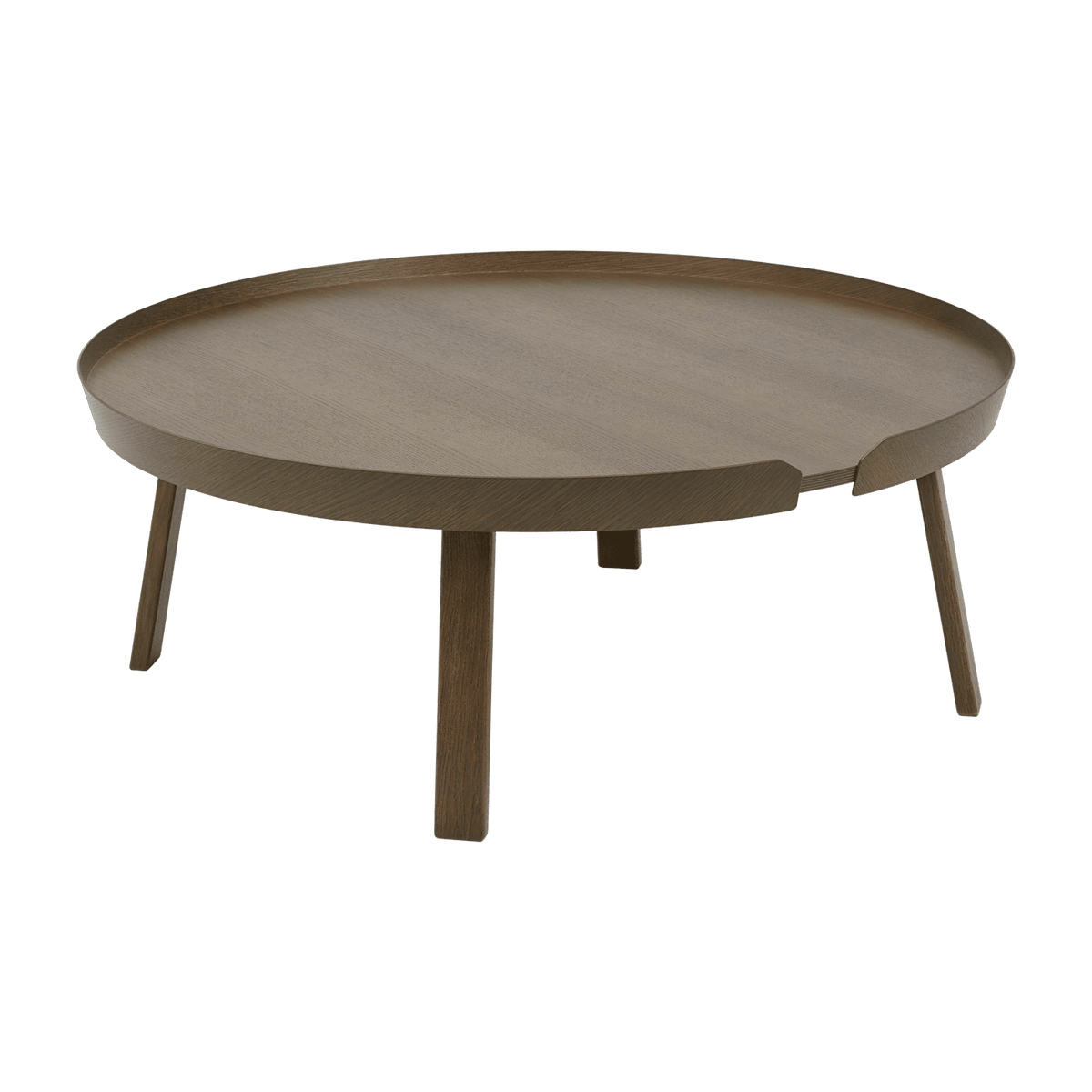 Table basse marron foncé 95 cm Around - Muuto - The Cool Republic