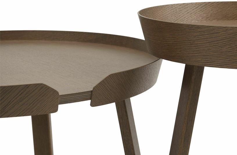 Table basse marron foncé 95 cm Around - Muuto - The Cool Republic