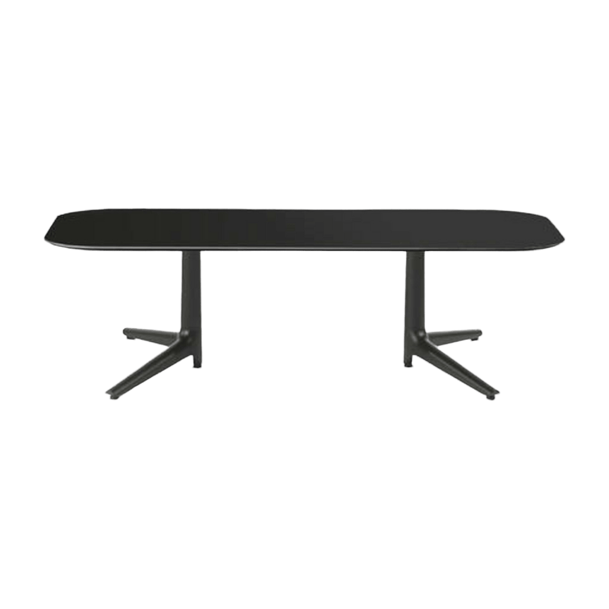 Table basse noire 180x90 Multiplo - Kartell - The Cool Republic