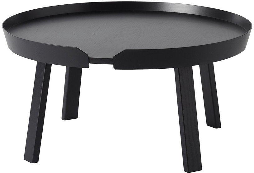Table basse noire 72 cm Around - Muuto - The Cool Republic