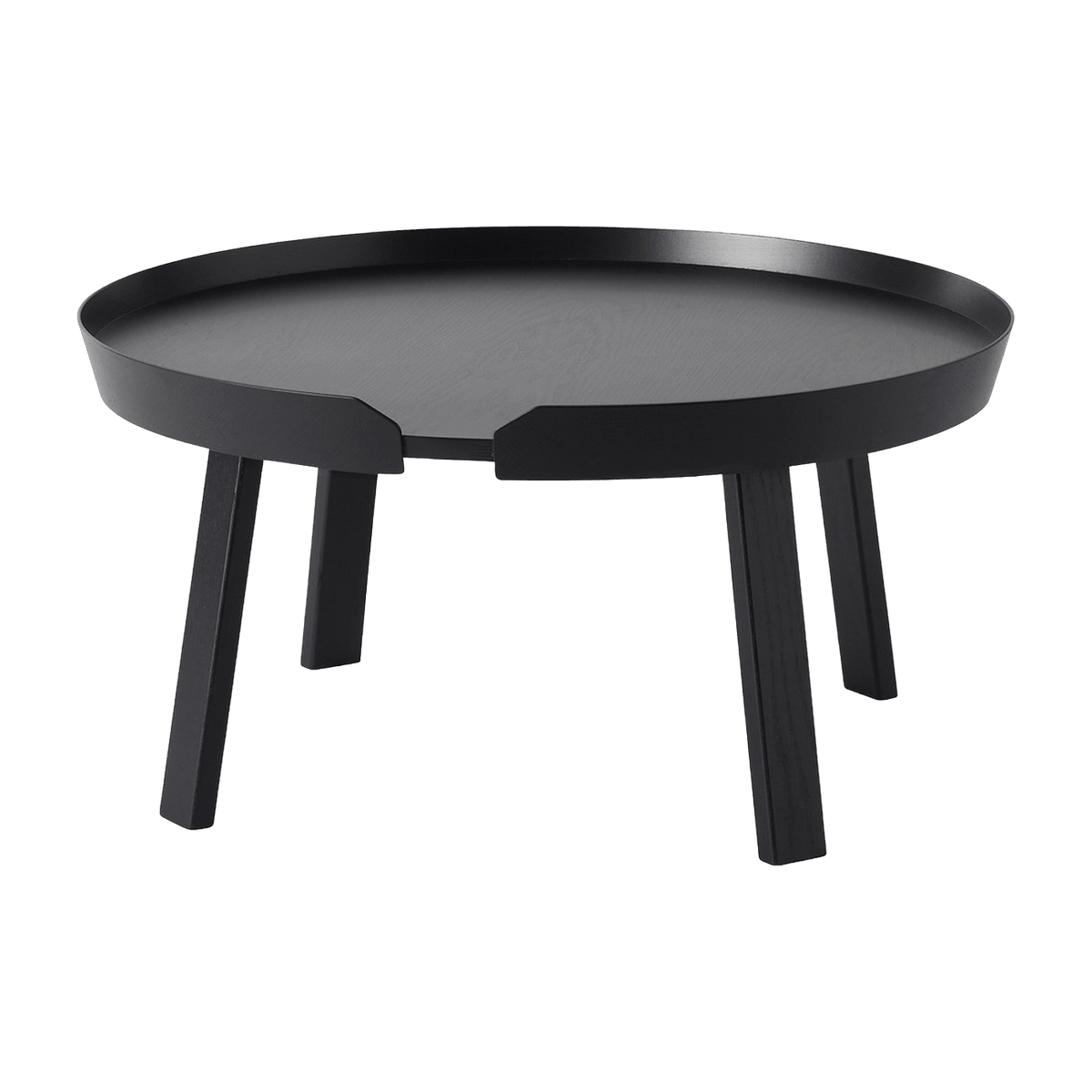 Table basse noire 72 cm Around - Muuto - The Cool Republic