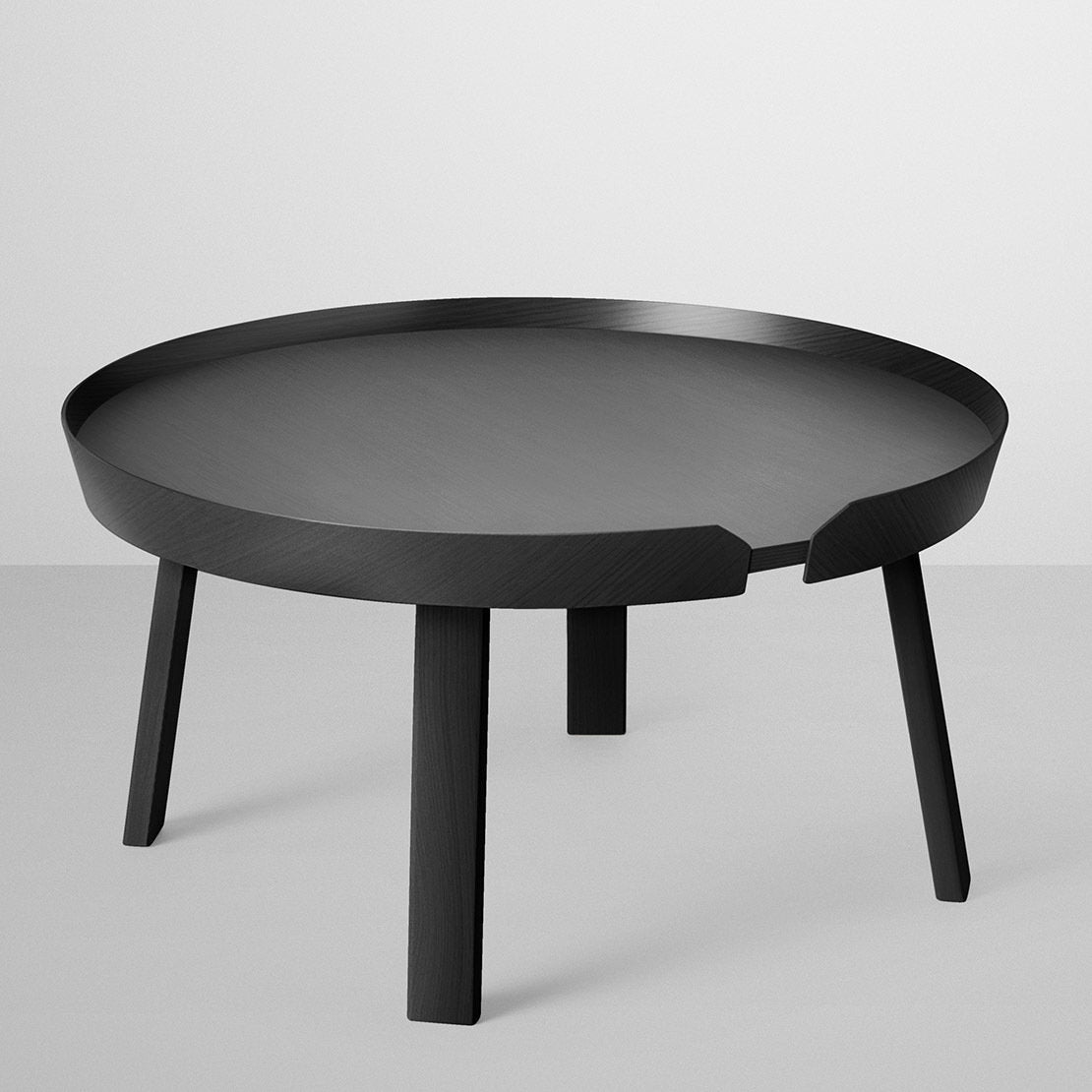 Table basse noire 72 cm Around - Muuto - The Cool Republic