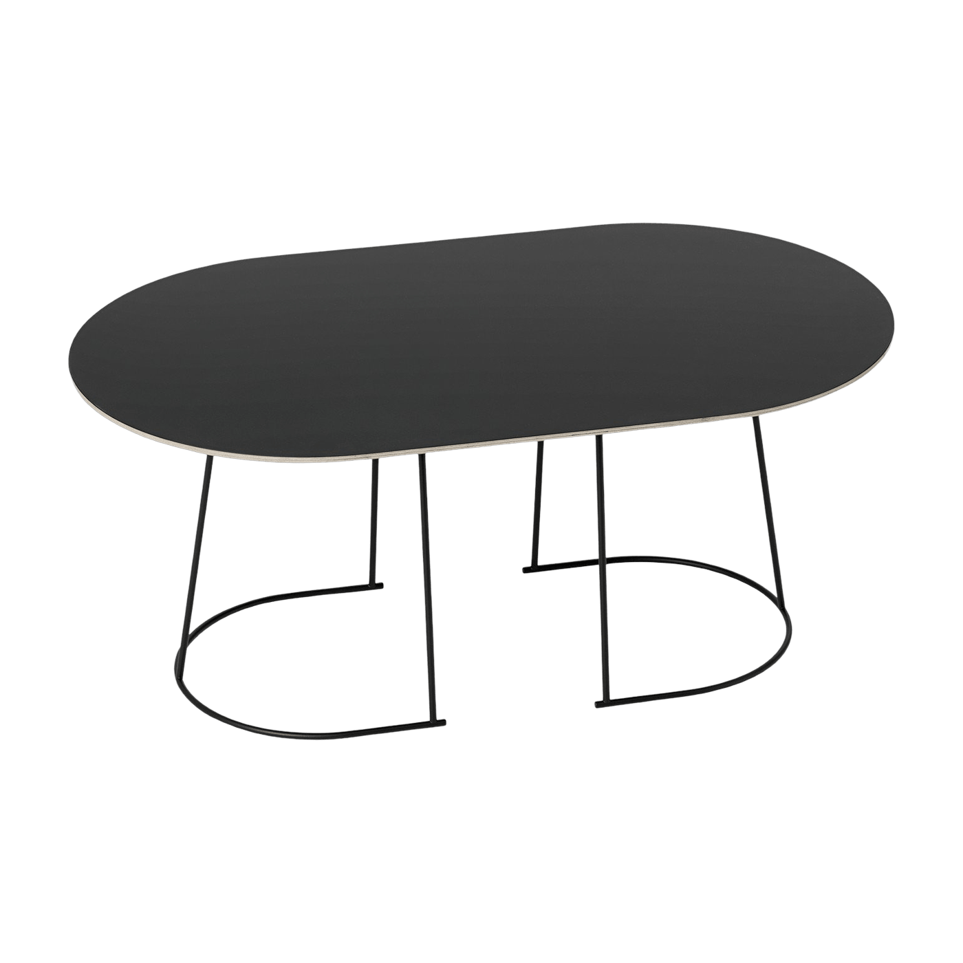 Table basse noire 88 cm Airy - Muuto - The Cool Republic