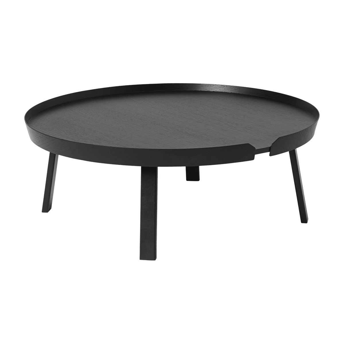 Table basse noire 95 cm Around - Muuto - The Cool Republic