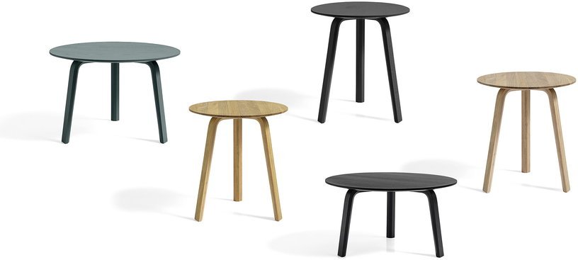 Table basse noire en chêne 39 cm Bella - HAY - The Cool Republic