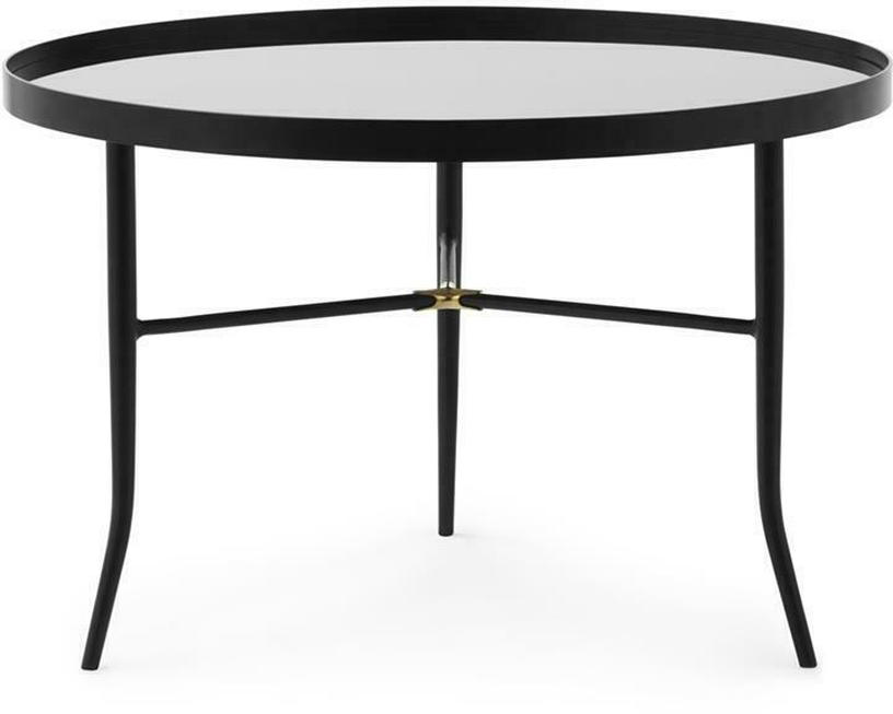 Table basse noire en verre et acier Lug noir - Normann Copenhagen - The Cool Republic