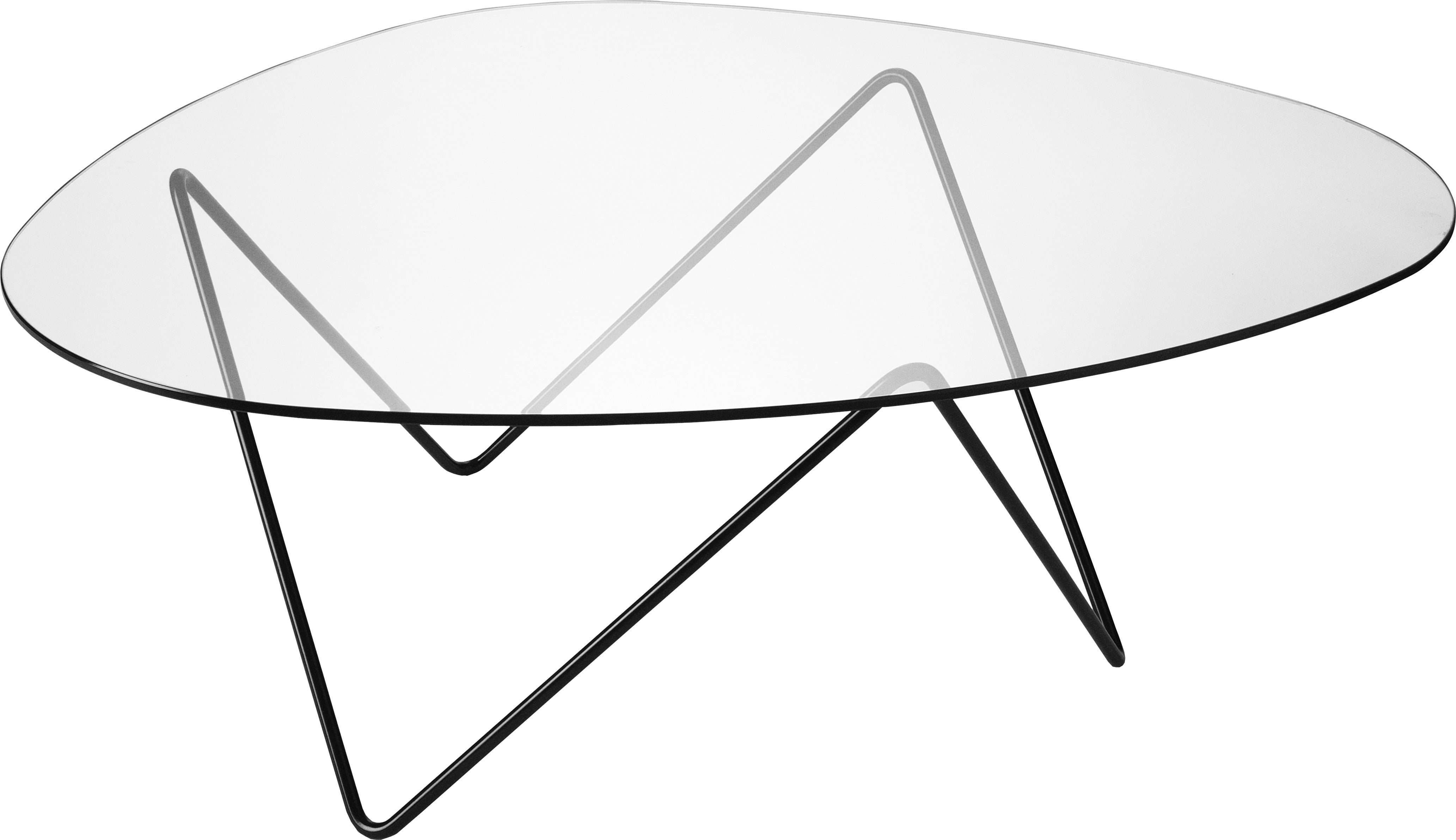Table basse noire en verre Pedrera - Gubi