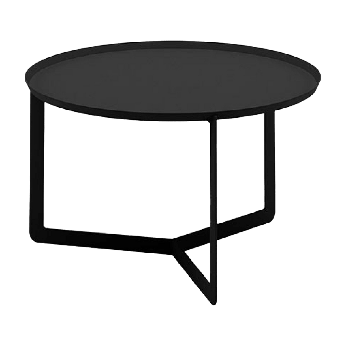 Table basse noire Round 2 - Meme Design - The Cool Republic