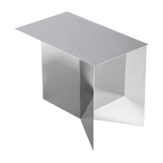 Coffee table oblong steel mirror effect Slit - HAY - The Cool Republic