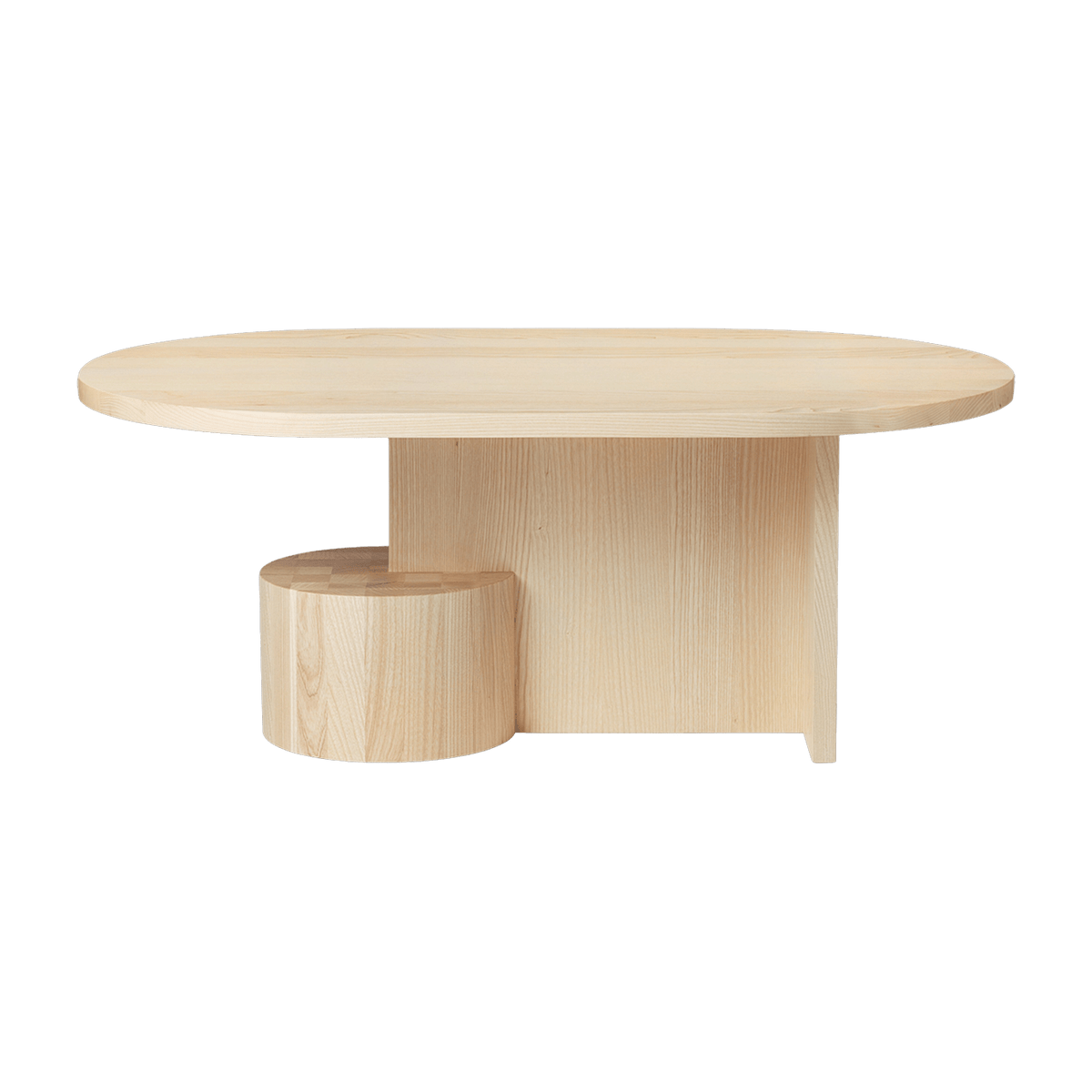 Table basse ovale en frêne naturel Insert - Ferm Living - The Cool Republic