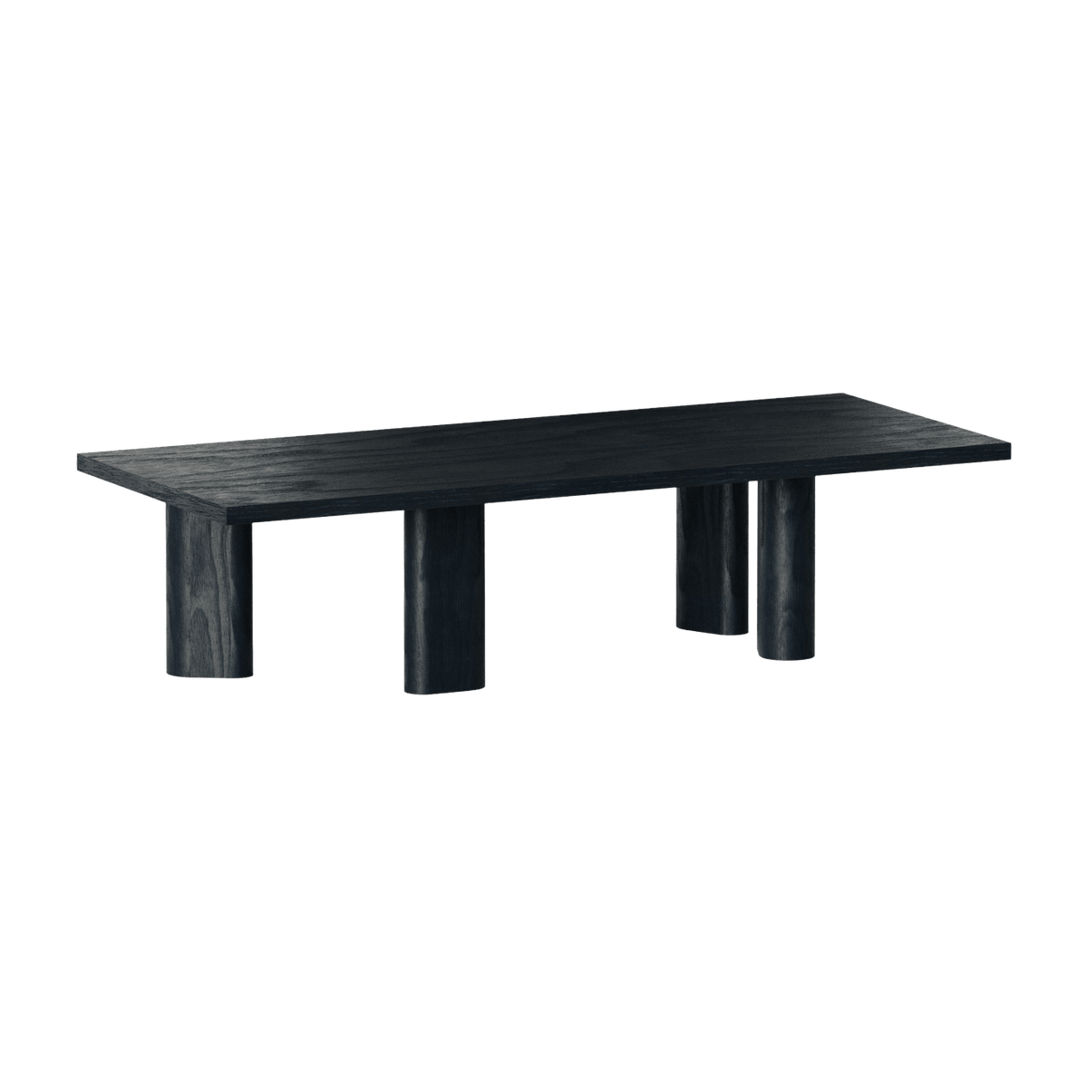 Table basse rectangle en bois de chêne noire Galta Forte Rectangle - Kann Design - The Cool Republic