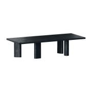 Table basse rectangle en bois de chêne noire Galta Forte Rectangle - Kann Design - The Cool Republic