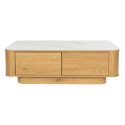 Table basse rectangulaire en bois de chêne 120x60x38cm Oréa - The Cool Republic - The Cool Republic