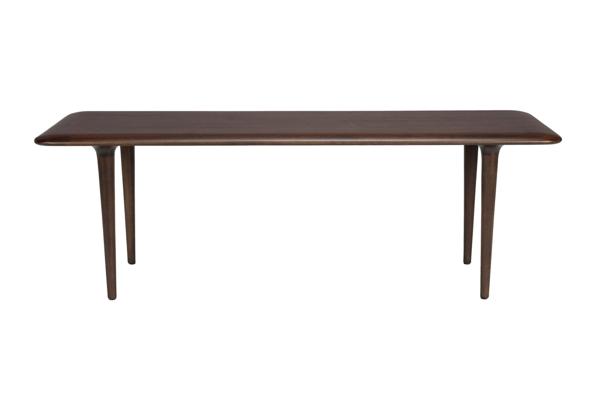 Table basse rectangulaire en bois massif foncé 110x38x38cm Elroy - Dutchbone - The Cool Republic