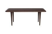 Table basse rectangulaire en bois massif foncé 85x38x38cm Elroy - Dutchbone - The Cool Republic