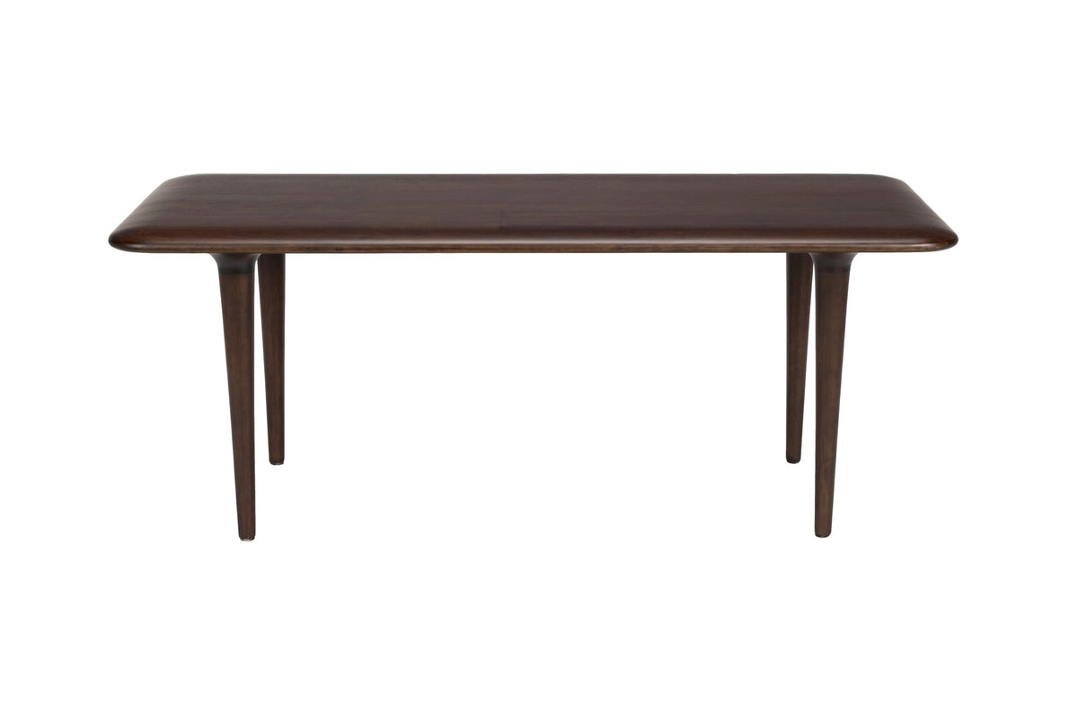 Table basse rectangulaire en bois massif foncé 85x38x38cm Elroy - Dutchbone - The Cool Republic