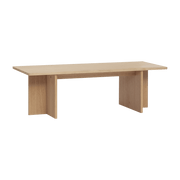 Table basse rectangulaire en chêne naturel - Hübsch - The Cool Republic