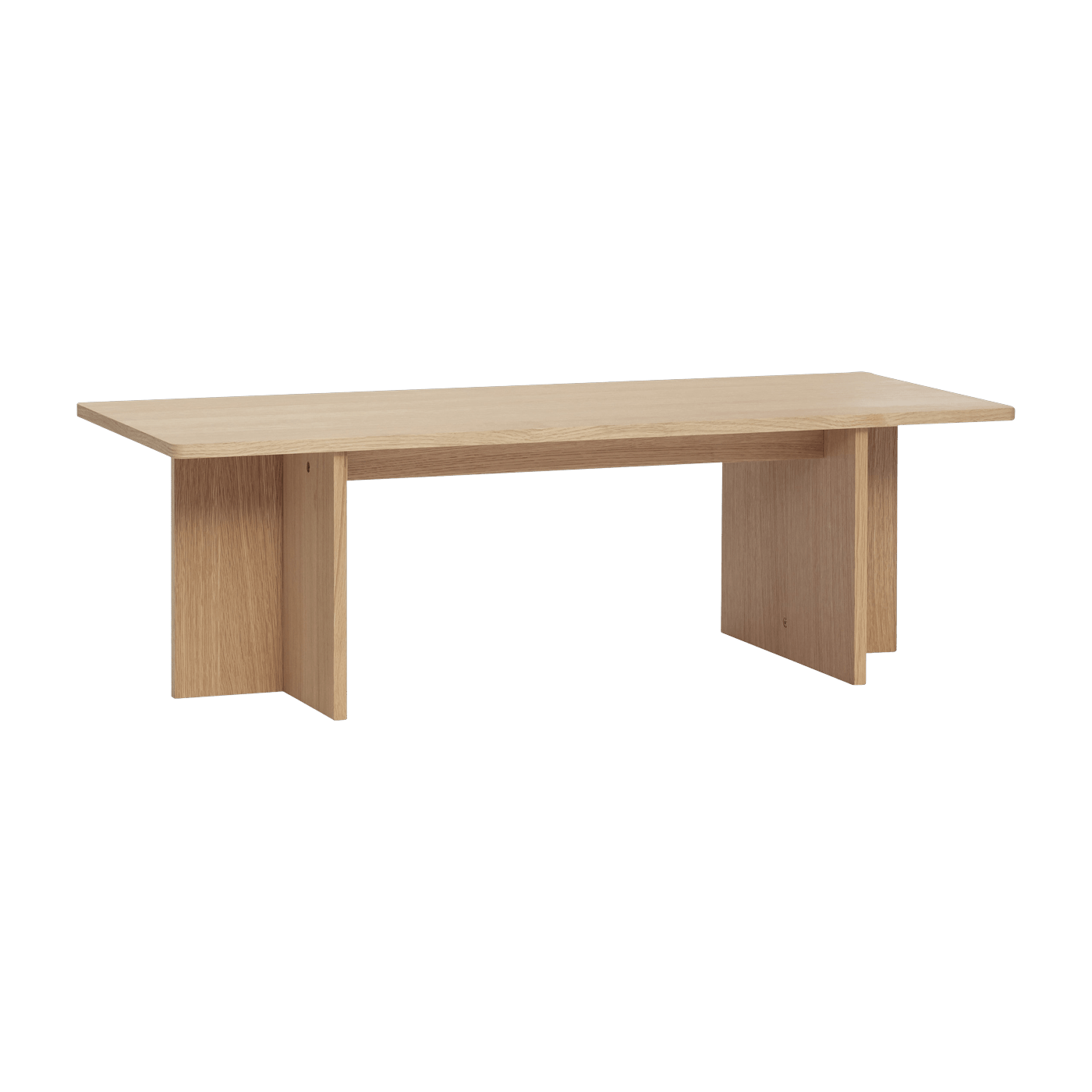 Table basse rectangulaire en chêne naturel - Hübsch - The Cool Republic