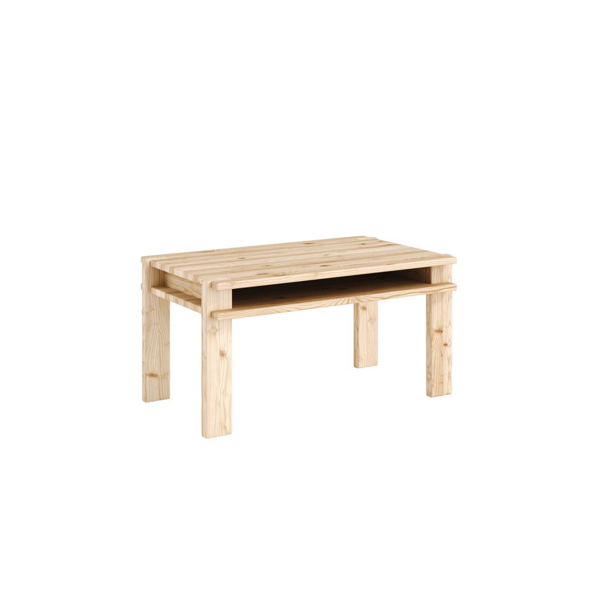 Table basse rectangulaire en pin 80cm Tuck - Karup Design - The Cool Republic