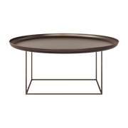 Coffee table ronde in steel bronze 90 cm Duke - NORR11 - The Cool Republic