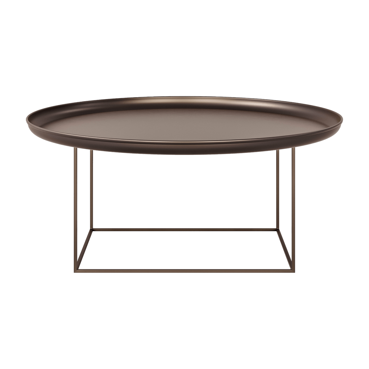 Coffee table ronde in steel bronze 90 cm Duke - NORR11 - The Cool Republic