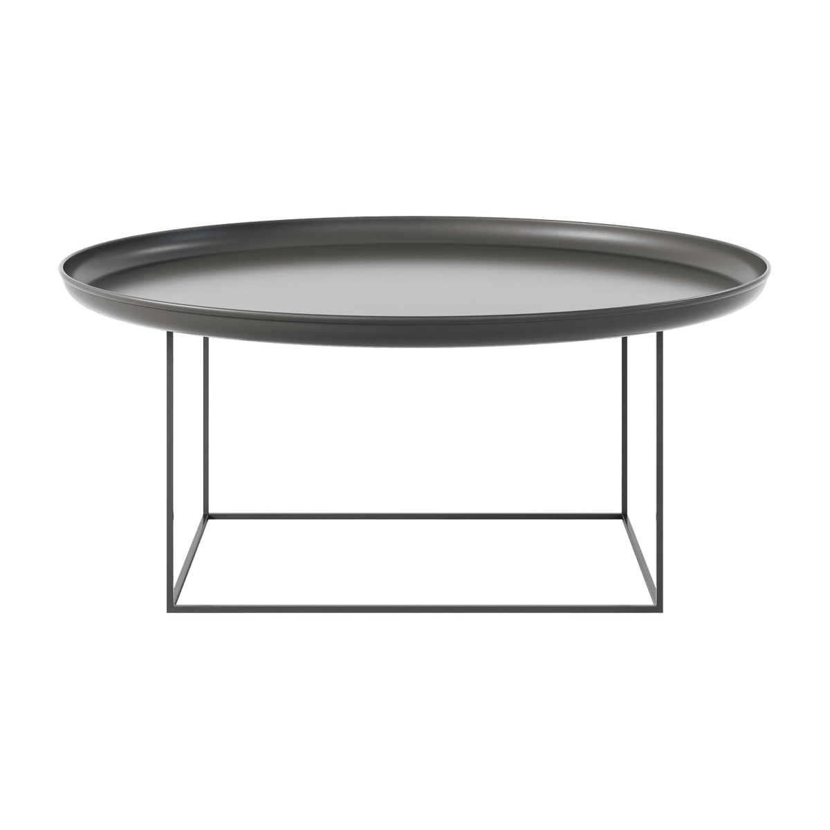 Coffee table ronde in black steel 90 cm Duke - NORR11 - The Cool Republic