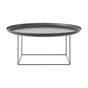 Coffee table ronde in black steel 90 cm Duke - NORR11 - The Cool Republic