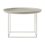 Coffee table ronde in stone grey steel 70 cm Duke - NORR11 - The Cool Republic