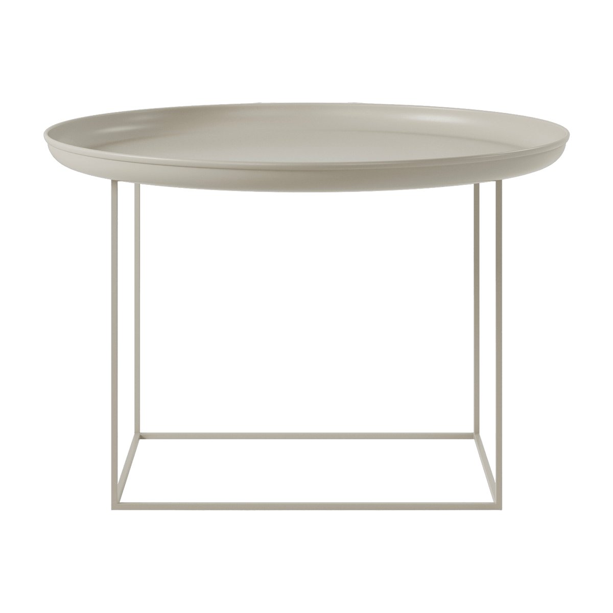 Coffee table ronde in stone grey steel 70 cm Duke - NORR11 - The Cool Republic