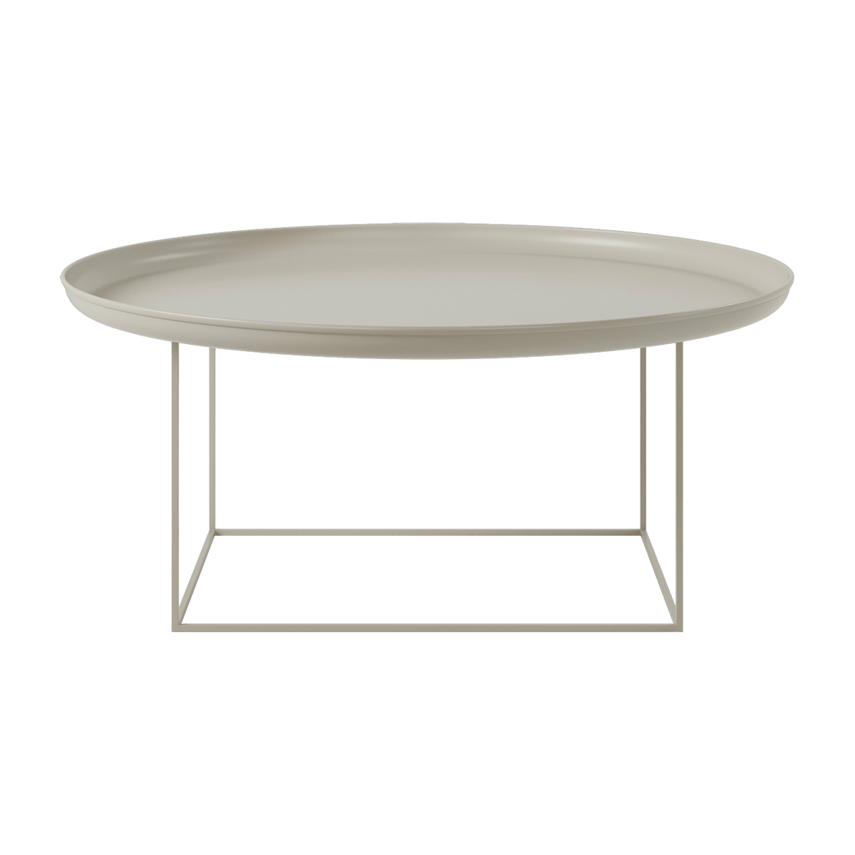 Coffee table ronde in stone grey steel 90 cm Duke - NORR11 - The Cool Republic