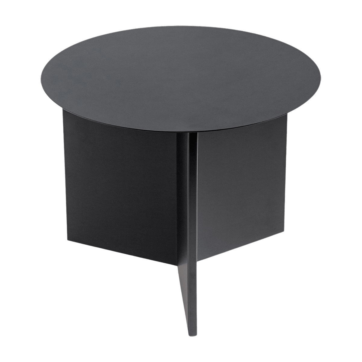 Table basse ronde en acier noire Slit - HAY - The Cool Republic