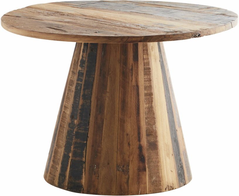 Table basse ronde en bois 65 X 45 cm - Madam Stoltz - The Cool Republic